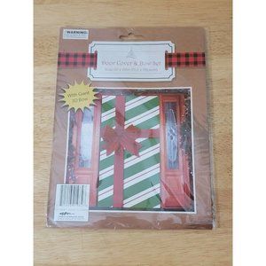Christmas Door Cover & Bow Set 30" x 60" (76.2 x 152.4cm)